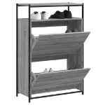 Scarpiera Grigio Sonoma 75x34x112 cm in Legno Multistrato