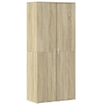 Scarpiera Rovere Sonoma 80x39x178 cm in Legno Multistrato