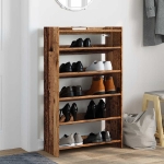 Scarpiera Legno Antico 60x25x100 cm in Truciolato