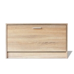 Panchina con Scarpiera Colore Rovere 80x24x45 cm