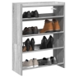 Scarpiera Grigio Sonoma 60x25x81 cm in Legno Multistrato