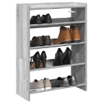 Scarpiera Grigio Sonoma 60x25x81 cm in Legno Multistrato