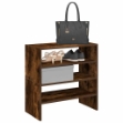 Scarpiere 2 pz Impilabili Rovere Fumo 60x30x30,5 cm