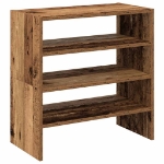 Scarpiere 2 pz Impilabili Legno Antico 60x30x30,5 cm