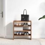 Scarpiere 2 pz Impilabili Legno Antico 60x30x30,5 cm