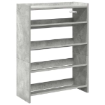Scarpiera Grigio Cemento 60x25x81 cm in Legno Multistrato