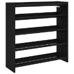 Scarpiera Nera 80x25x81 cm in Legno Multistrato