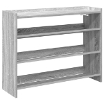 Scarpiera Grigio Sonoma 80x25x62 cm in Legno Multistrato