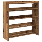 Scarpiera Legno Antico 80x25x81 cm in Legno Multistrato