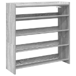 Scarpiera Grigio Sonoma 80x25x81 cm in Legno Multistrato