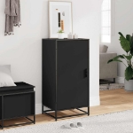 Scarpiera Nera 48x38x97,5 cm in Legno Multistrato