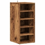 Scarpiera Legno Antico 32x35x70 cm in Legno Multistrato