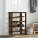 Scarpiera Rovere Fumo 61x32x87,5 cm in Legno Multistrato