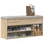 Scarpiera Rovere Sonoma 102x30,5x45 cm in Legno Multistrato
