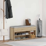 Scarpiera Rovere Sonoma 102x30,5x45 cm in Legno Multistrato