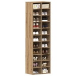 Scarpiera Rovere Artigianale 54x34x183 cm in Legno Multistrato