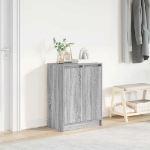 Scarpiera Grigio Sonoma 57x34x76 cm in Legno Multistrato