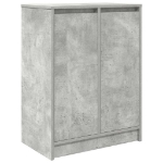 Scarpiera Grigio Cemento 57x34x76 cm in Legno Multistrato