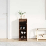 Scarpiera Rovere Marrone 29,5x34x76 cm in Legno Multistrato