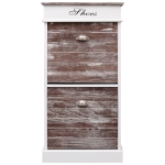 Scarpiera Marrone 50x28x98 cm in Legno di Paulownia