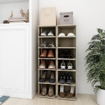 Scarpiere 2 pz Rovere sonoma 27,5x27x102 cm
