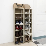 Scarpiere 2 pz Rovere sonoma 27,5x27x102 cm
