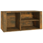 Scarpiera Rovere Fumo 100x35x45 cm in Legno Multistrato