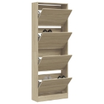 Scarpiera Rovere Sonoma 60x21x163,5 cm in Legno Multistrato