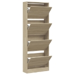 Scarpiera Rovere Sonoma 60x21x163,5 cm in Legno Multistrato