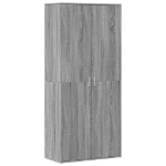 Scarpiera Grigio Sonoma 80x39x178 cm in Legno Multistrato