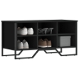 Scarpiera Nera 90x38x45,5 cm in Truciolato