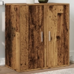 Scarpiere 2 pz Legno Antico 32x35x70 cm in Legno Multistrato