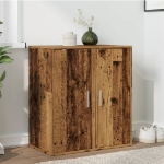 Scarpiere 2 pz Legno Antico 32x35x70 cm in Legno Multistrato