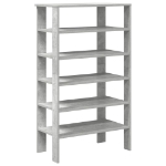 Scarpiera Grigio Cemento 61x32x105 cm in Truciolato