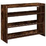Scarpiera Rovere Fumo 80x25x62 cm in Legno Multistrato