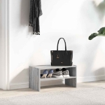 Scarpiera Impilabile Grigio Sonoma 60x30x30,5 cm