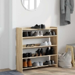 Scarpiera Rovere Sonoma 80x25x81 cm in Legno Multistrato