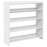 Scarpiera Bianca 80x25x81 cm in Legno Multistrato