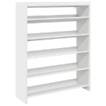 Scarpiera Bianca 80x25x100 cm in Legno Multistrato
