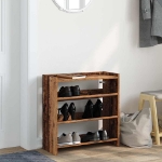 Scarpiera Legno Antico 60x25x62 cm in Legno Multistrato