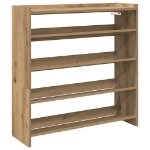 Scarpiera Rovere Artigianale 80x25x81 cm in Legno Multistrato