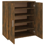 Scarpiera Rovere Fumo 60x35x70 cm in Legno Multistrato