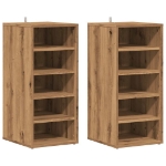 Scarpiere 2 pz Rovere Artigianale 32x35x70 cm in Truciolato
