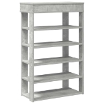 Scarpiera Grigio Cemento 60x30x98 cm in Legno Multistrato