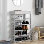 Scarpiera Grigio Cemento 60x30x98 cm in Legno Multistrato