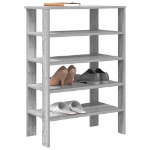Scarpiera Grigio Sonoma 61x32x87,5 cm in Legno Multistrato
