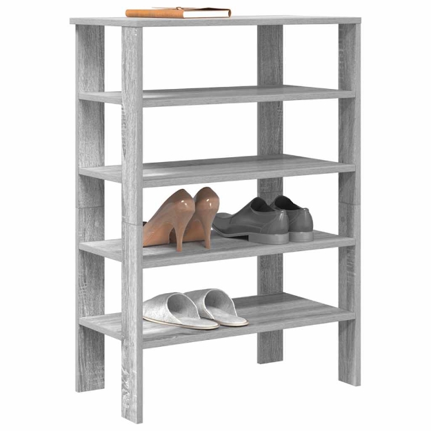 Scarpiera Grigio Sonoma 61x32x87,5 cm in Legno Multistrato