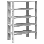 Scarpiera Grigio Sonoma 61x32x87,5 cm in Legno Multistrato