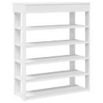 Scarpiera Bianca 80x30x98 cm in Legno Multistrato