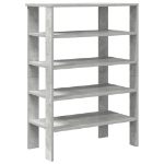 Scarpiera Grigio Cemento 61x32x87,5 cm in Legno Multistrato